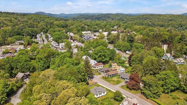 158 Clark Ave, Brattleboro, VT 05301 - aerial view of property and surrounding area with a heavily wooded area