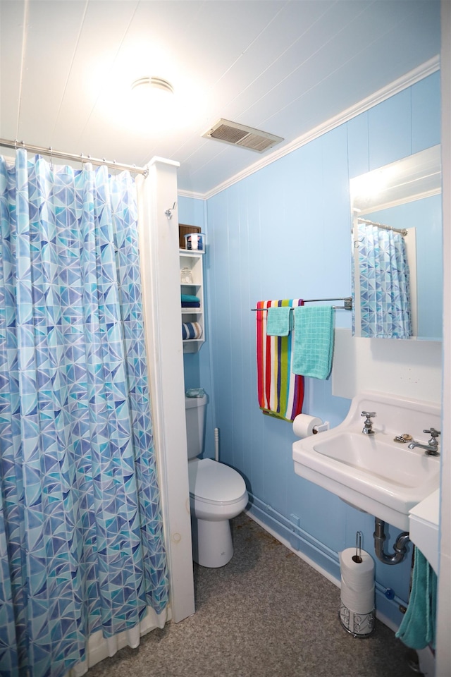 78 Daniels Pond Rd, Glover, VT 05839 - bathroom featuring toilet and a shower with curtain