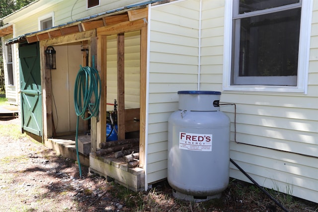 78 Daniels Pond Rd, Glover, VT 05839 - exterior view of gas tank