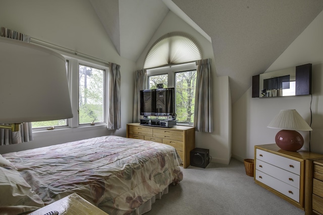 782 E Mountain Rd Unit C2, Killington, VT 05751 - bedroom with vaulted ceiling and light colored carpet