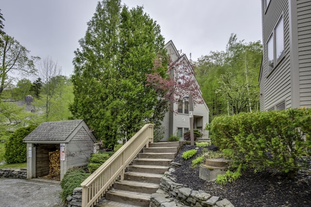 782 E Mountain Rd Unit C2, Killington, VT 05751 - view of yard featuring stairway