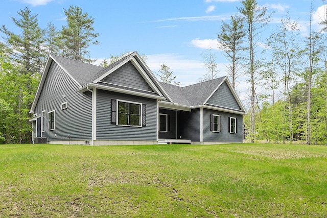 380 Greenfield Rd, Peterborough, NH 03458 - view of front of home featuring central AC, a front lawn, and roof with shingles
