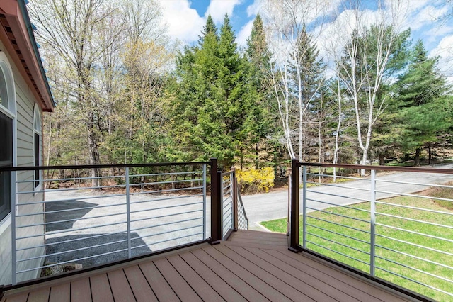 31 Plumley Ave, Ludlow, VT 05149 - view of wooden terrace