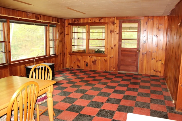 86 Concord Ln, Wakefield, NH 03830 - dining space featuring wood walls