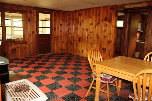 86 Concord Ln, Wakefield, NH 03830 - dining area featuring wood walls