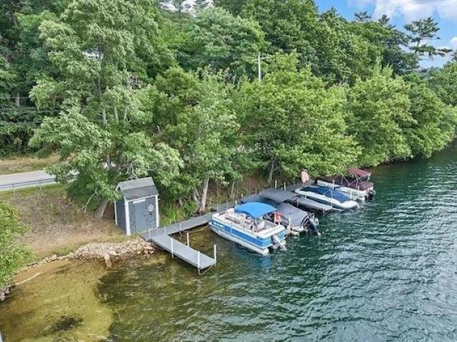 9 Winnisquam Shr, Tilton, NH 03276 - dock area with a water view