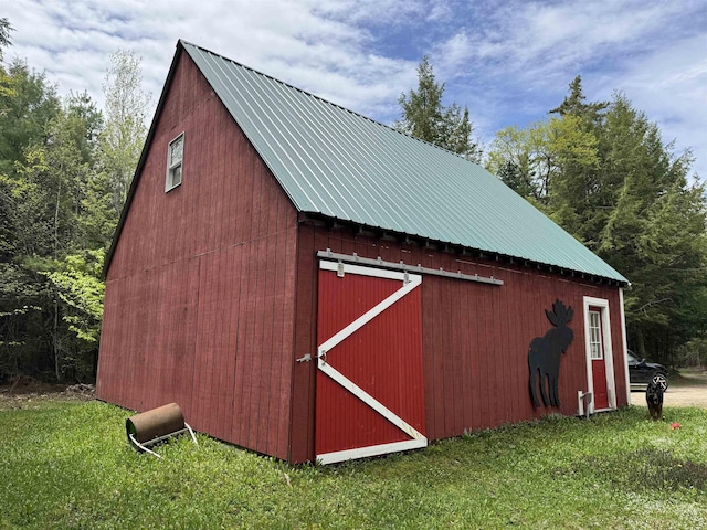 220 Foggs Ridge Rd, Ossipee, NH 03864 - view of barn with a lawn