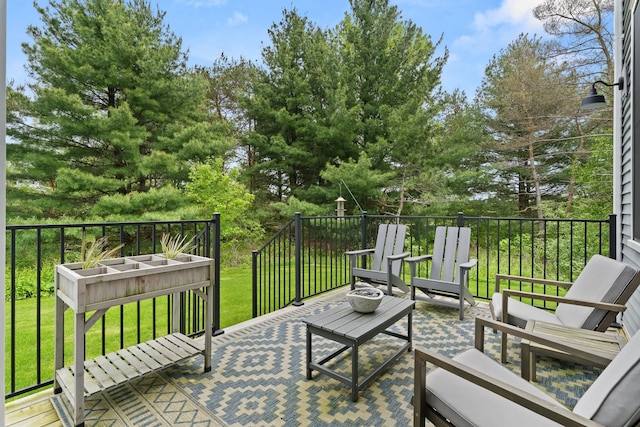 36 Caspian Ln, Shelburne, VT 05482 - view of patio with an outdoor living space and a deck