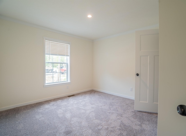 26 Deerfield Ct, Rochester, NH 03868 - unfurnished room featuring ornamental molding, carpet flooring, baseboards, and recessed lighting