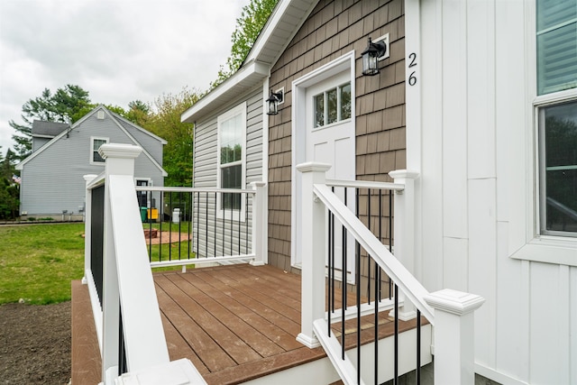 26 Deerfield Ct, Rochester, NH 03868 - view of wooden deck