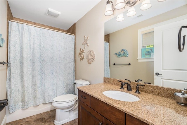 72 Settlers Ct, Bedford, NH 03110 - full bath featuring vanity, toilet, and shower / bath combo with shower curtain