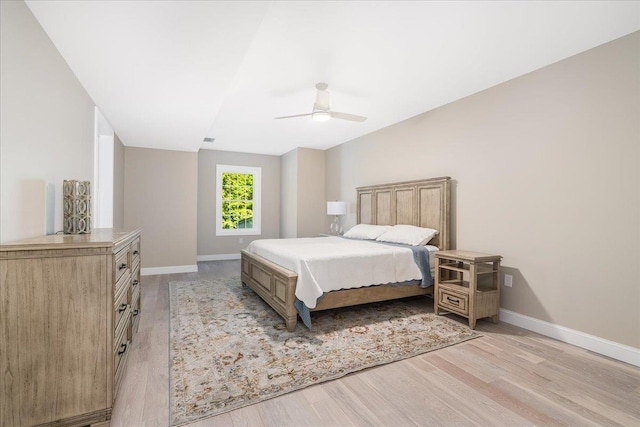 72 Settlers Ct, Bedford, NH 03110 - bedroom with light wood finished floors, baseboards, and ceiling fan