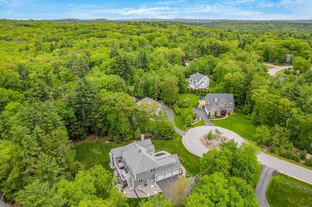 72 Settlers Ct, Bedford, NH 03110 - bird's eye view of a heavily wooded area