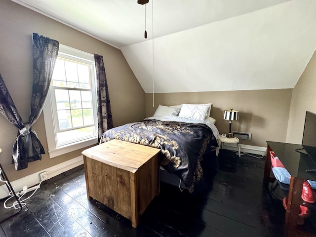 15 Park St, Colebrook, NH 03576 - bedroom featuring vaulted ceiling and baseboards