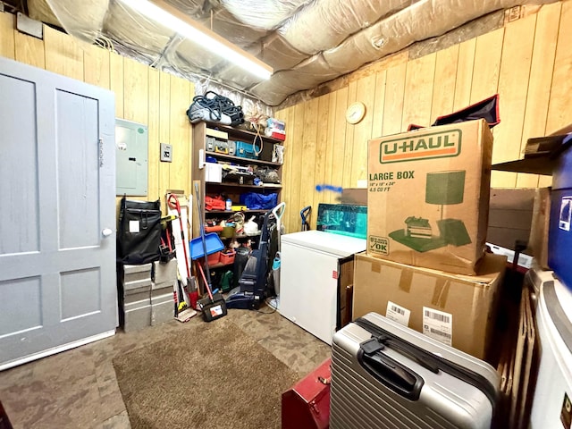 15 Park St, Colebrook, NH 03576 - storage area featuring electric panel