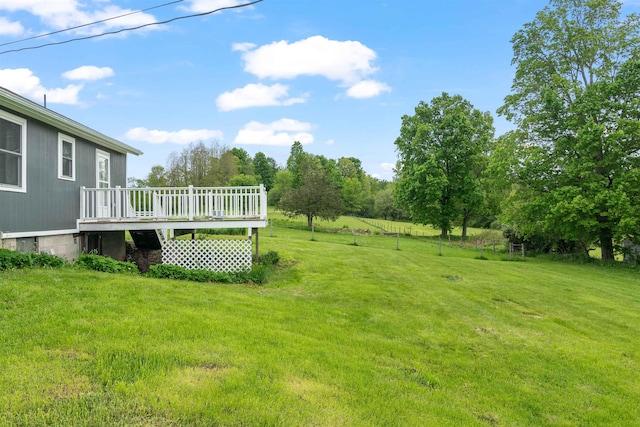 870 Cheesefactory Rd, Shelburne, VT 05482 - view of green lawn with a wooden deck
