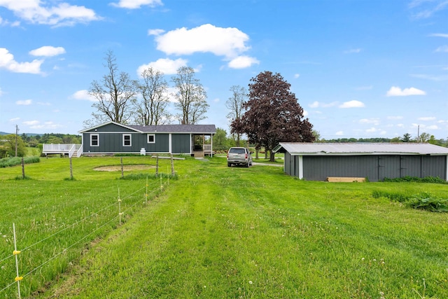870 Cheesefactory Rd, Shelburne, VT 05482 - view of yard with an outbuilding and an outdoor structure