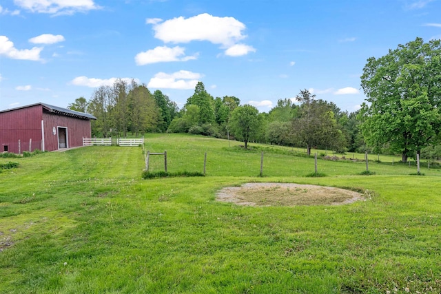 870 Cheesefactory Rd, Shelburne, VT 05482 - view of yard with an outbuilding and a view of rural / pastoral area
