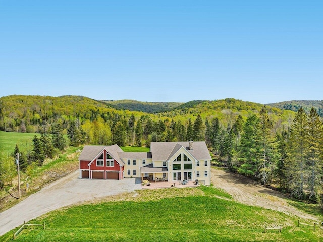 344 Morrie Rd, Washington, VT 05675 - view from above of property featuring a heavily wooded area