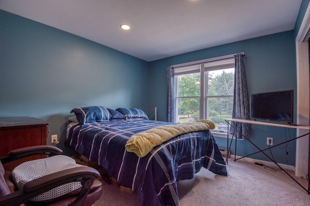 78 Saco Pines Rd Unit 9, Conway, NH 03813 - carpeted bedroom featuring recessed lighting and baseboards