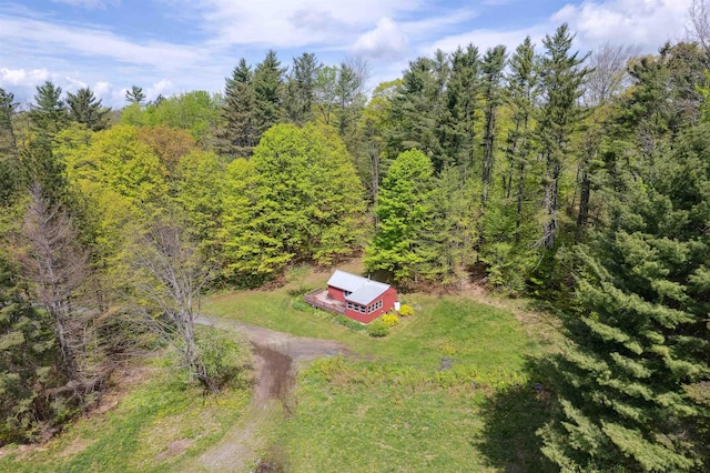 1176 Cross Rd, Strafford, VT 05070 - aerial view of property and surrounding area with a forest