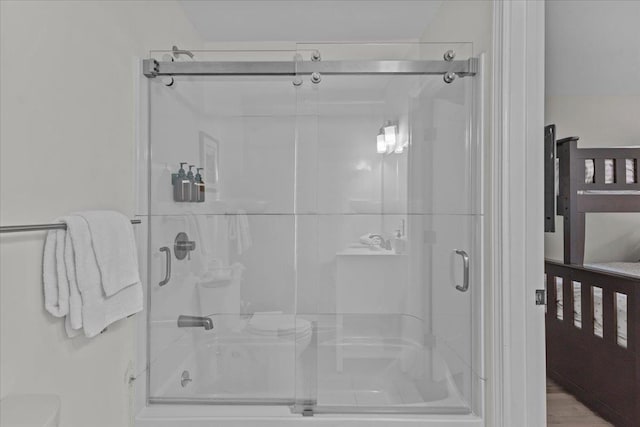 109 Mountainside Dr Unit G202, Stowe, VT 05672 - full bath featuring toilet and bath / shower combo with glass door
