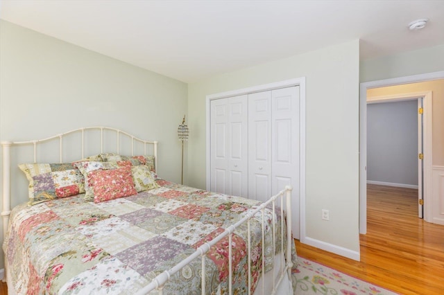 2 Cortland Rd, Milford, NH 03055 - bedroom with light wood-style floors, a closet, and baseboards