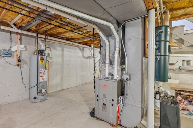 2 Cortland Rd, Milford, NH 03055 - unfinished basement featuring water heater