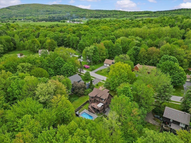 100 Maplewood Ave, Milton, VT 05468 - bird's eye view of a heavily wooded area and a pool