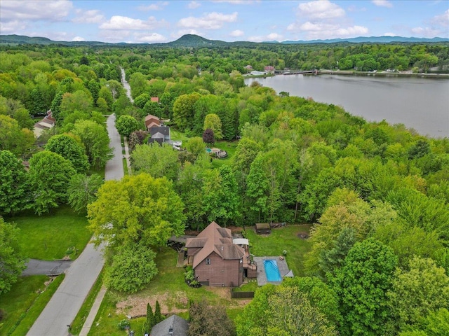 100 Maplewood Ave, Milton, VT 05468 - aerial overview of property's location with a heavily wooded area and a nearby body of water