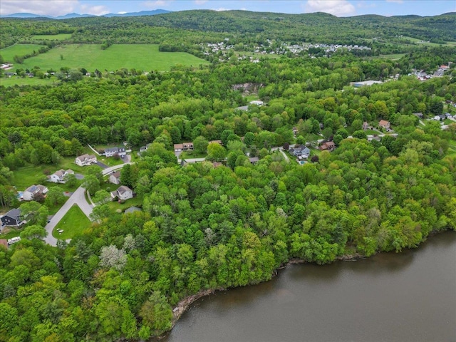 100 Maplewood Ave, Milton, VT 05468 - aerial view of a heavily wooded area and a water and mountain view