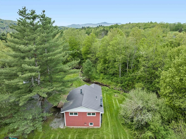 1572 Stowe Hollow Rd, Stowe, VT 05672 - view of subject property with a forest and a mountainous background