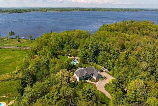 34 Orchard Hill Rd, Greenland, NH 03840 - aerial view of a large body of water and a forest