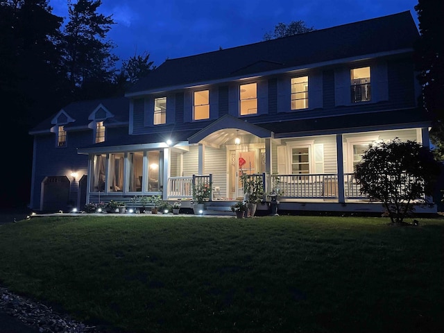 12 Drew Ln, Laconia, NH 03246 - view of front of home featuring a porch and a lawn