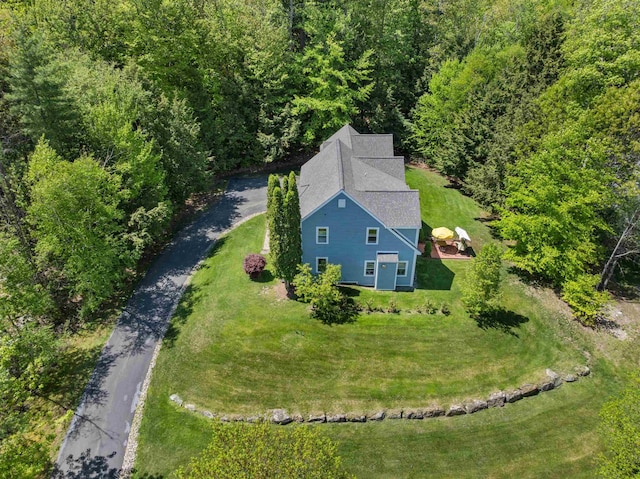 12 Drew Ln, Laconia, NH 03246 - view from above of property featuring a forest
