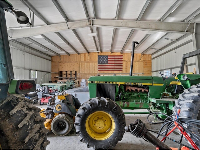 183 Morrie Rd, Washington, VT 05675 - garage with metal wall