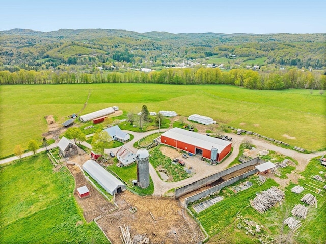 183 Morrie Rd, Washington, VT 05675 - overview of rural landscape featuring a heavily wooded area and mountains