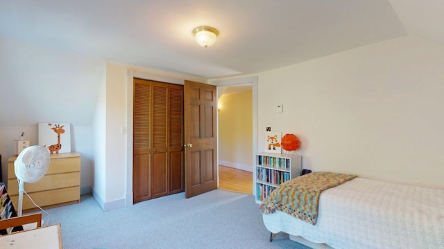 825 S End Rd, North Hero, VT 05457 - carpeted bedroom with a closet and baseboards