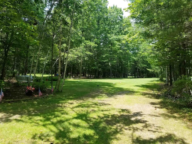 113 Oak Ln Unit 113, Wakefield, NH 03830 - view of green lawn featuring a wooded view