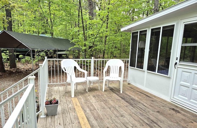 113 Oak Ln Unit 113, Wakefield, NH 03830 - view of wooden terrace