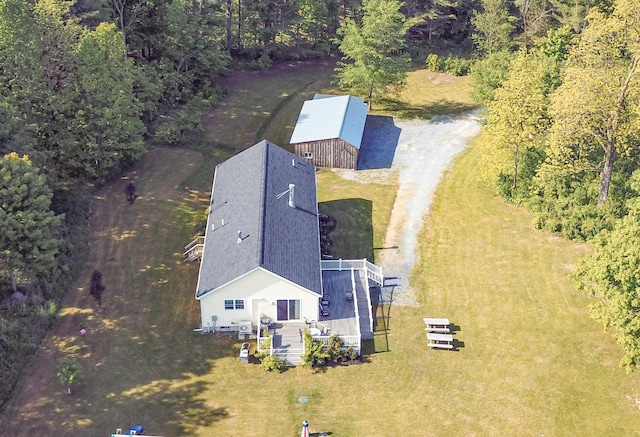 3900 Jersey St, Panton, VT 05491 - aerial view of property and surrounding area featuring a forest