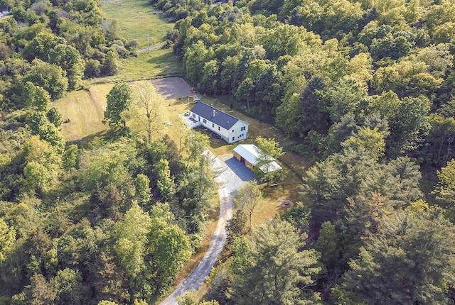 3900 Jersey St, Panton, VT 05491 - aerial view of property and surrounding area with a forest