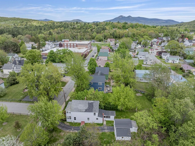 25 Eames St, Northumberland, NH 03582 - aerial perspective of suburban area featuring a mountain backdrop