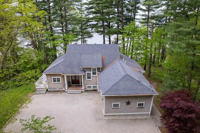 8 Wisteria Ln, Eliot, ME 03903 - shingle-style home with roof with shingles and a porch