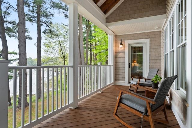 8 Wisteria Ln, Eliot, ME 03903 - view of wooden deck