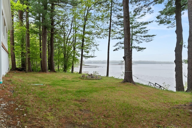 8 Wisteria Ln, Eliot, ME 03903 - view of green lawn featuring a water view