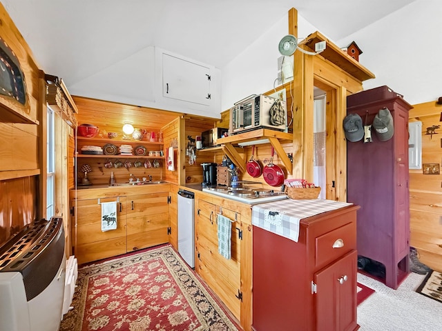 718 Reed Rd, Colebrook, NH 03576 - kitchen with a sink, white stovetop, and dishwasher
