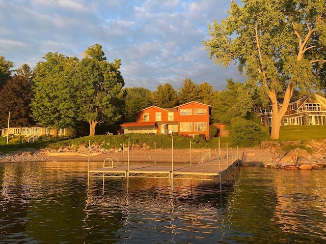 430 Clearwater Rd, Shelburne, VT 05482 - dock area featuring a water view