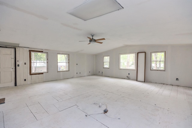 29 Centennial Dr, Webster, NH 03303 - empty room featuring lofted ceiling and a ceiling fan