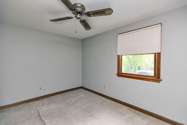 29 Laurel St, Goffstown, NH 03045 - spare room with baseboards, carpet flooring, and ceiling fan